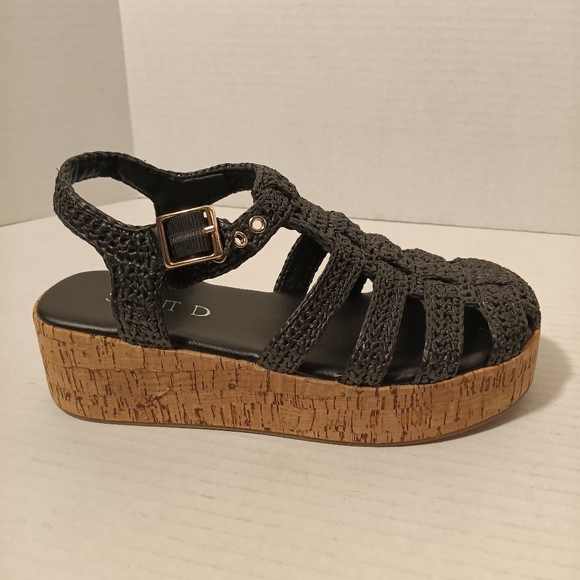 Silent D Fisherman Sandal Shoe Women's Size 8 Black Woven Platform Whisper NWOT - Picture 6 of 7